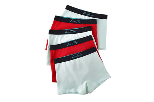 Girls' Cotton Boxer Briefs, 5-pack