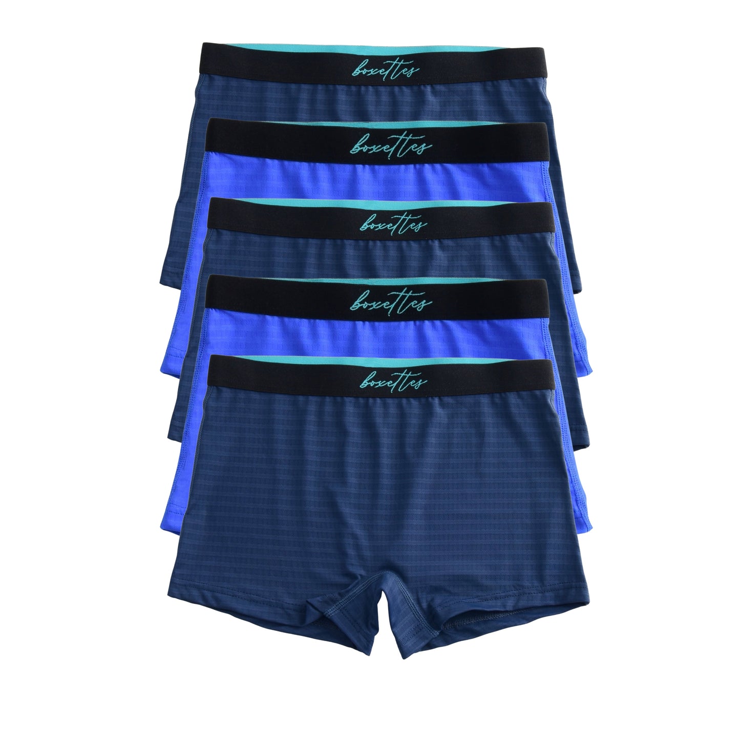 Girls' Nylon Mesh Athletic Boxer Briefs, 5-pack