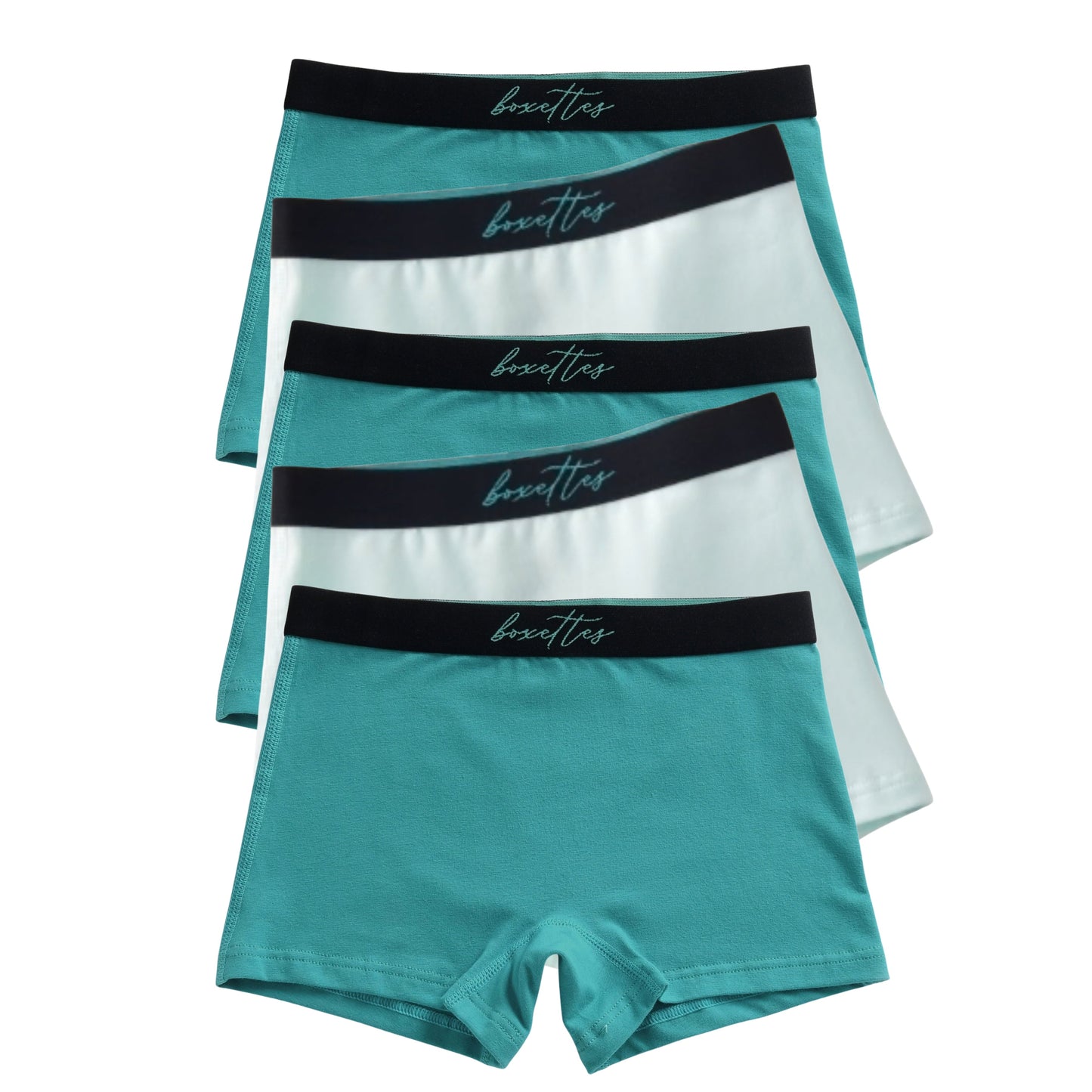 Girls' Cotton Boxer Briefs, 5-pack