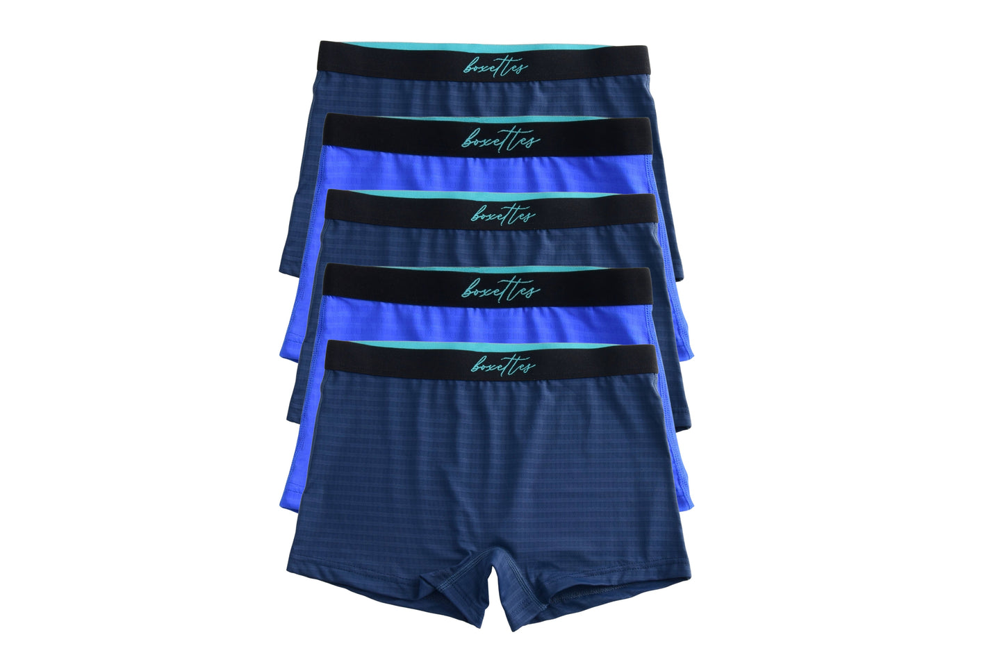 Girls' Nylon Mesh Athletic Boxer Briefs, 5-pack