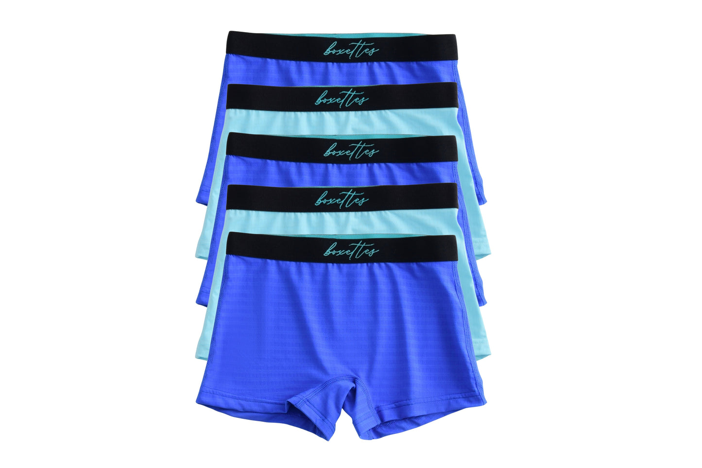 Girls' Nylon Mesh Athletic Boxer Briefs, 5-pack