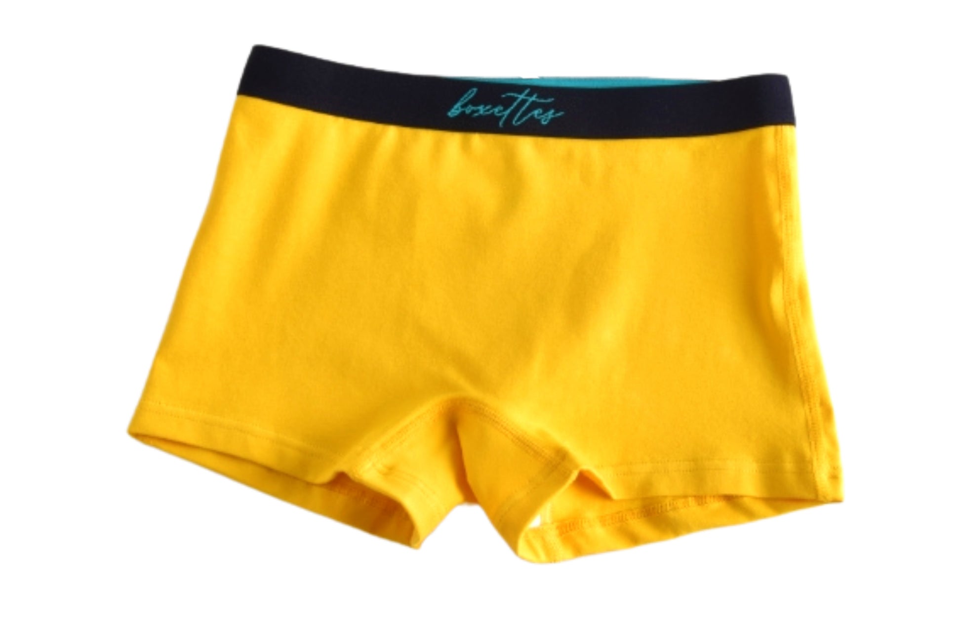Girls yellow cotton boxer briefs single product image by Boxettes