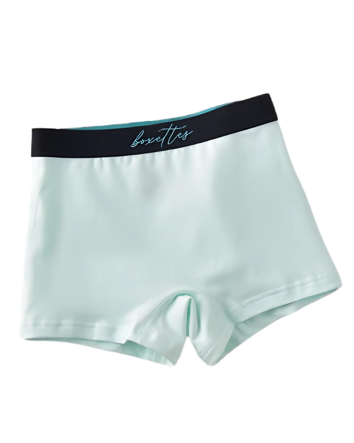 Girls light mint modal boxer briefs single product image by Boxettes