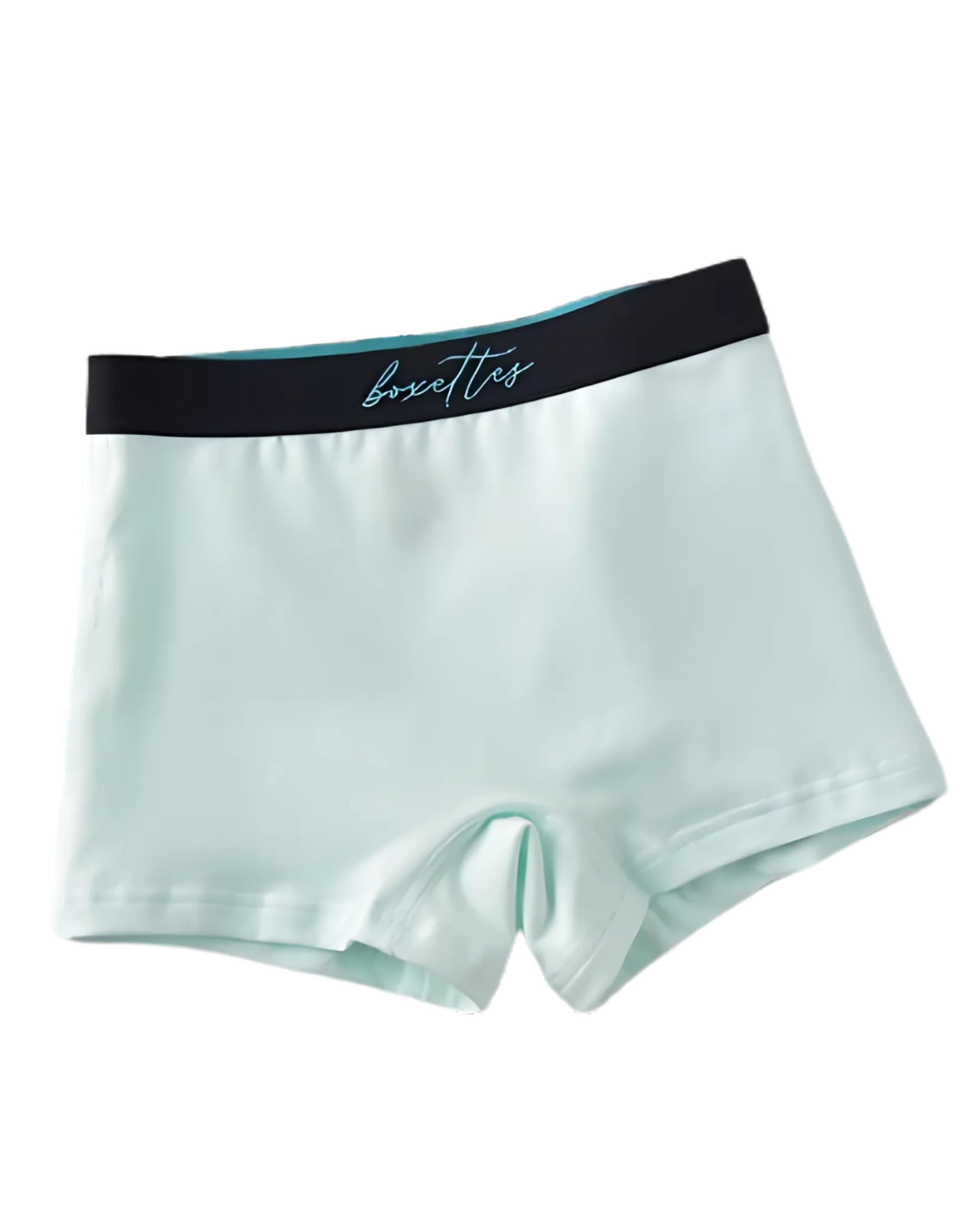 Girls light mint modal boxer briefs single product image by Boxettes